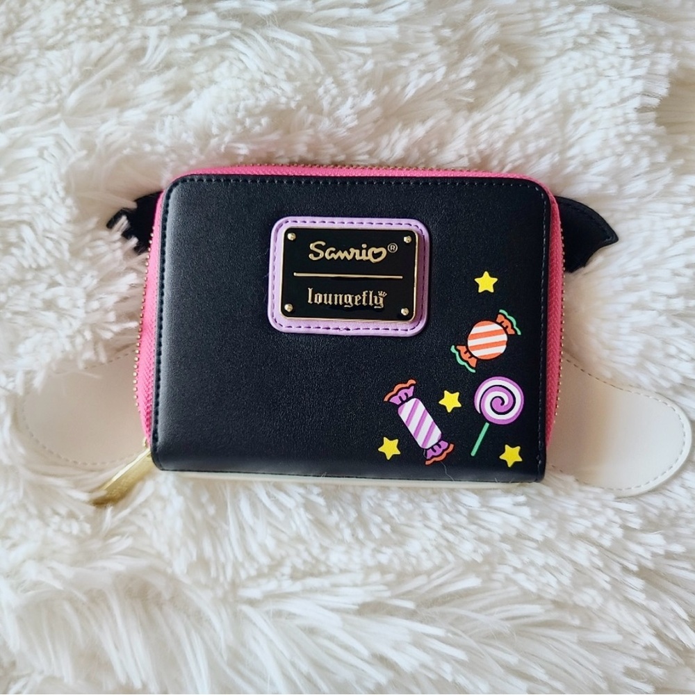 Sanrio Loungefly Cinnamoroll Spooky Cute Vampire Bat Halloween zip around wallet - Picture 6 of 6